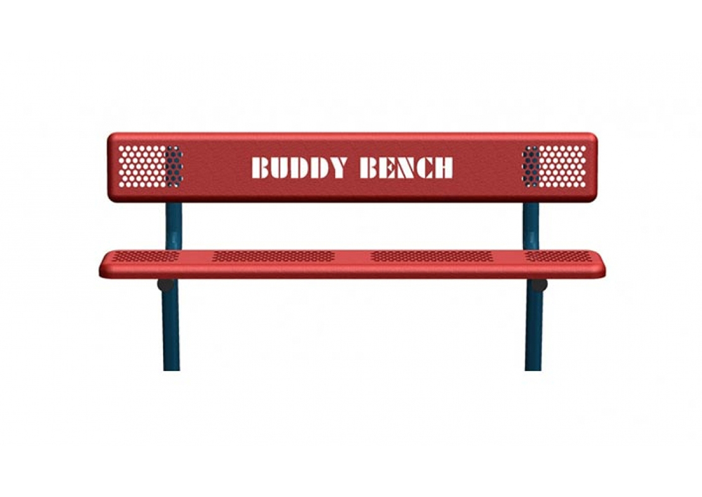 Standard Buddy Bench with Back Now on Sale Elite Play Equipment